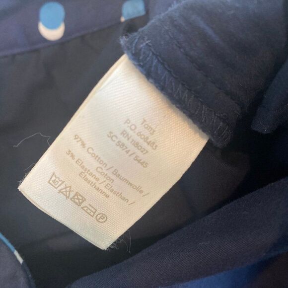 Boden Richmond Cotton Navy Blue Career Academia Ankle Trouser Pants, Size 6R - Picture 7 of 8